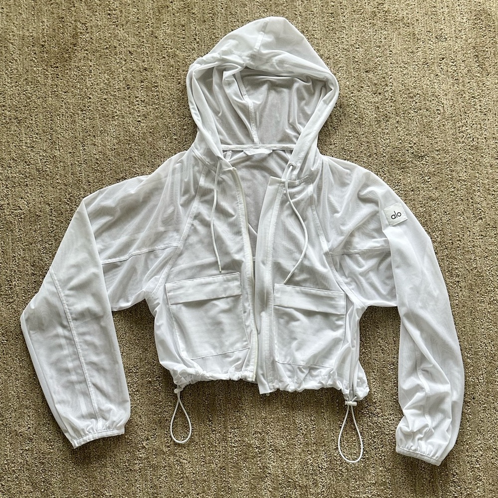 ALO White Mesh Jacket